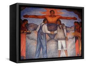 Murals by Diego Rivera, Secretary of Public Education, Mexico-Russell Gordon-Framed Stretched Canvas