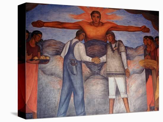 Murals by Diego Rivera, Secretary of Public Education, Mexico-Russell Gordon-Stretched Canvas