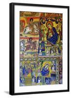 Murals in Christian Monastery and Church of Azuwa Maryam, Zege Peninsula, Lake Tana, Ethiopia-Simon Montgomery-Framed Photographic Print