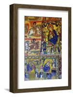 Murals in Christian Monastery and Church of Azuwa Maryam, Zege Peninsula, Lake Tana, Ethiopia-Simon Montgomery-Framed Photographic Print