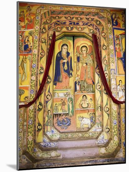 Murals in the Inner Sanctuary of the Christian Church of Ura Kedane Meheriet, Ethiopia-Gavin Hellier-Mounted Photographic Print