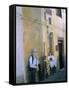 Murals in the Village of Tinura, Bosa Region, Island of Sardinia, Italy, Mediterranean-Bruno Morandi-Framed Stretched Canvas