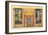 Murals, Municipal Auditorium, Kansas City-null-Framed Premium Giclee Print