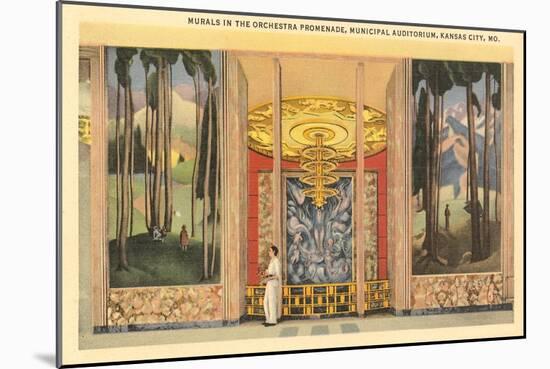 Murals, Municipal Auditorium, Kansas City-null-Mounted Premium Giclee Print