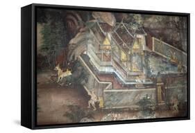 Murals with Scenes from the Life of the Buddha-null-Framed Stretched Canvas