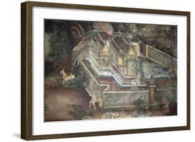 Murals with Scenes from the Life of the Buddha-null-Framed Giclee Print