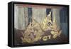 Murals with Scenes from the Life of the Buddha-null-Framed Stretched Canvas