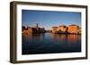 Murano Island at Sunset, Venice Lagoon, Venice, Veneto, Italy, Europe-Carlo-Framed Photographic Print