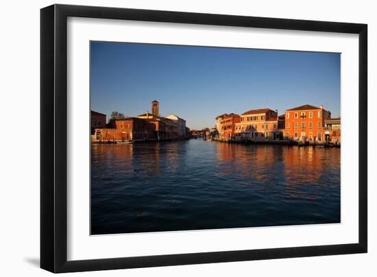 Murano Island at Sunset, Venice Lagoon, Venice, Veneto, Italy, Europe-Carlo-Framed Photographic Print