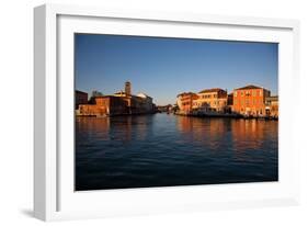 Murano Island at Sunset, Venice Lagoon, Venice, Veneto, Italy, Europe-Carlo-Framed Photographic Print