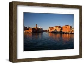 Murano Island at Sunset, Venice Lagoon, Venice, Veneto, Italy, Europe-Carlo-Framed Photographic Print