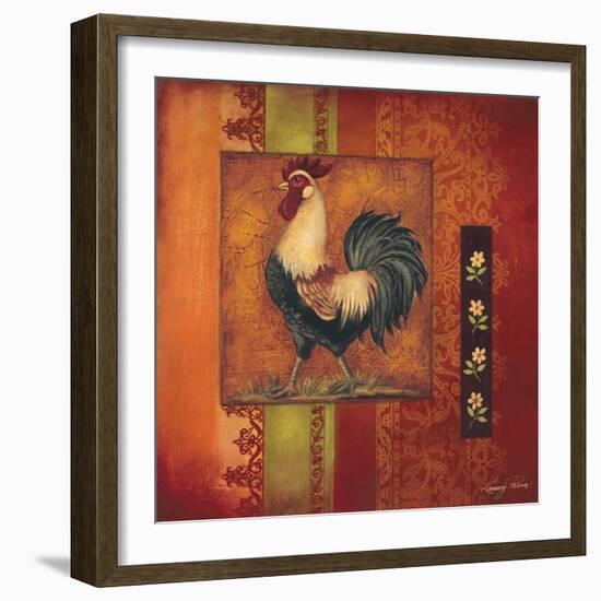 Murano Rooster II-Kimberly Poloson-Framed Art Print