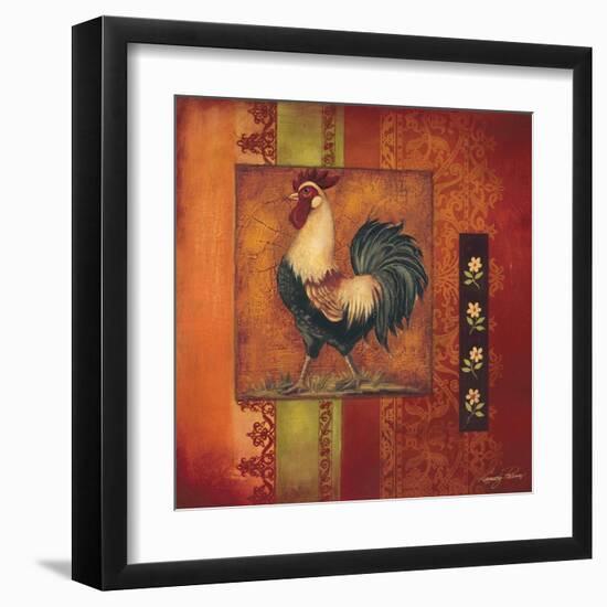 Murano Rooster II-Kimberly Poloson-Framed Art Print