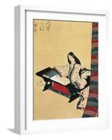 Murasaki Shikibu, 10th-11th Century Author and Poet from the Fujiwara Family, Kakemono-null-Framed Giclee Print