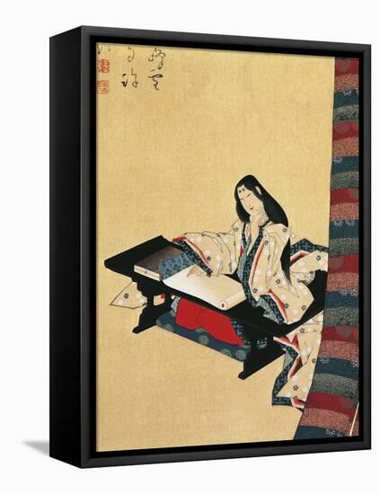 Murasaki Shikibu, 10th-11th Century Author and Poet from the Fujiwara Family, Kakemono-null-Framed Stretched Canvas