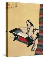 Murasaki Shikibu, 10th-11th Century Author and Poet from the Fujiwara Family, Kakemono-null-Stretched Canvas