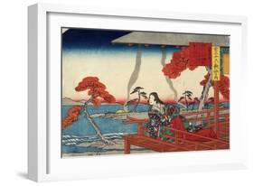 Murasaki Shikibu, 1843-1847-Utagawa Hiroshige-Framed Giclee Print