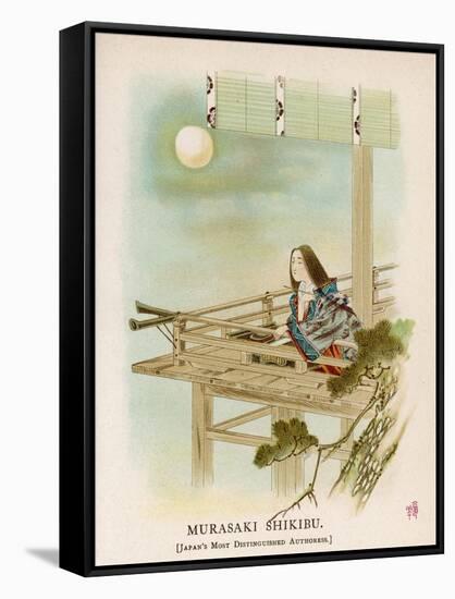 Murasaki Shikibu, Japanese Courtier and Author of the Classic Genji Monagatari-null-Framed Stretched Canvas
