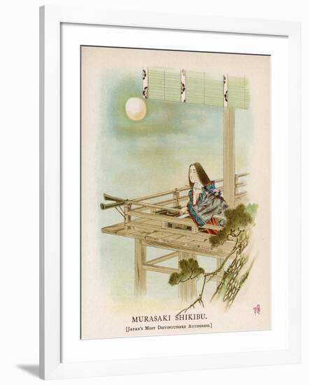 Murasaki Shikibu, Japanese Courtier and Author of the Classic Genji Monagatari-null-Framed Art Print