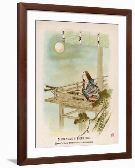 Murasaki Shikibu, Japanese Courtier and Author of the Classic Genji Monagatari-null-Framed Art Print