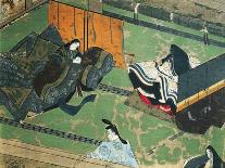 Prince Genji Visiting His Wife, Illustration for Tale of Genji, Japanese Novel-Murasaki Shikibu-Giclee Print