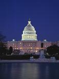 Illuminated Capitol at night, Washington D.C.-Murat Taner-Photographic Print