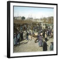 Murcia (Espagne), the Pig Market During a Fair, Circa 1885-1890-Leon, Levy et Fils-Framed Photographic Print