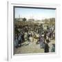 Murcia (Espagne), the Pig Market During a Fair, Circa 1885-1890-Leon, Levy et Fils-Framed Photographic Print