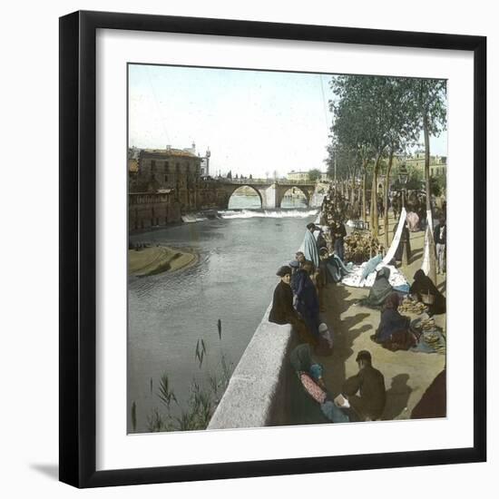 Murcia (Spain), the Banks of the Segura, Circa 1885-1890-Leon, Levy et Fils-Framed Photographic Print