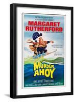 Murder Ahoy, Margaret Rutherford, 1964-null-Framed Art Print