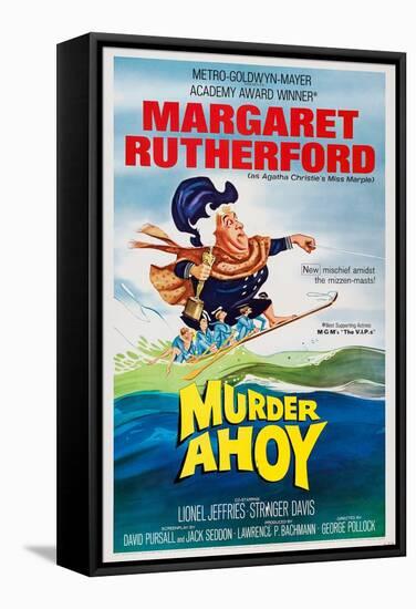 Murder Ahoy, Margaret Rutherford, 1964-null-Framed Stretched Canvas