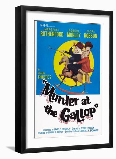 Murder at the Gallop, Margaret Rutherford, Robert Morley, 1963-null-Framed Art Print