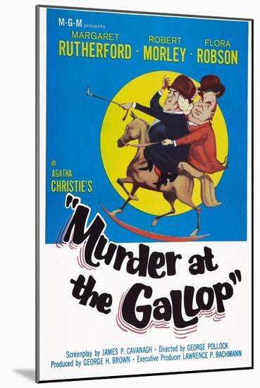 Murder at the Gallop, Margaret Rutherford, Robert Morley, 1963-null-Mounted Art Print