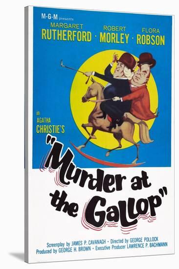 Murder at the Gallop, Margaret Rutherford, Robert Morley, 1963-null-Stretched Canvas