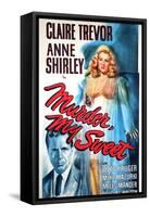 Murder, My Sweet, Dick Powell, Claire Trevor, 1944-null-Framed Stretched Canvas