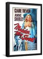 Murder, My Sweet, Dick Powell, Claire Trevor, 1944-null-Framed Art Print