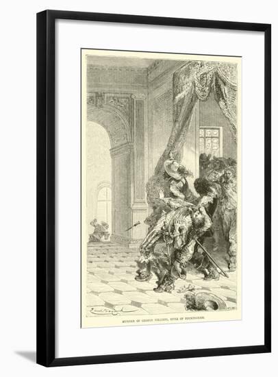 Murder of George Villiers, Duke of Buckingham-Emile Antoine Bayard-Framed Giclee Print