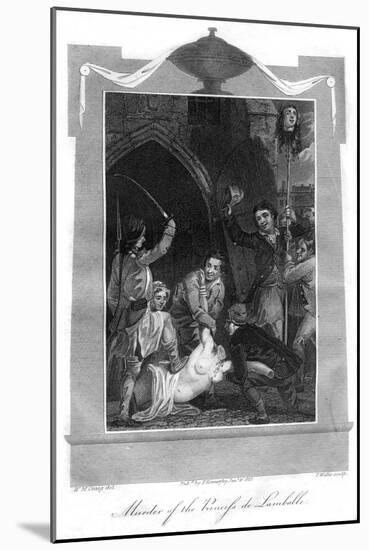 Murder of the Princess De Lamballe, 1816-T Wallis-Mounted Giclee Print