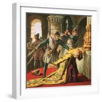 Murder of Thomas a Becket-English-Framed Giclee Print