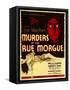 Murders in the Rue Morgue, Bela Lugosi on Window Card, 1932-null-Framed Stretched Canvas