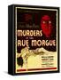 Murders in the Rue Morgue, Bela Lugosi on Window Card, 1932-null-Framed Stretched Canvas