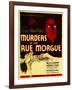 Murders in the Rue Morgue, Bela Lugosi on Window Card, 1932-null-Framed Art Print