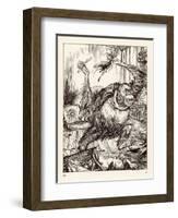 Murders in the Rue Morgue-Arthur Rackham-Framed Art Print