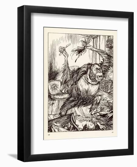 Murders in the Rue Morgue-Arthur Rackham-Framed Art Print