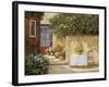 Muretto E Tavolo-Guido Borelli-Framed Giclee Print