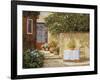 Muretto E Tavolo-Guido Borelli-Framed Giclee Print