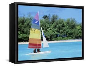 Muri Beach Lagoon, Cook Islands-null-Framed Stretched Canvas