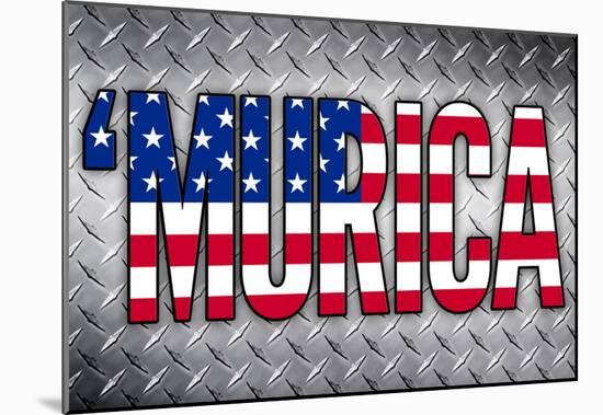 'Murica Patriotic Poster-null-Mounted Poster