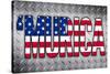 'Murica Patriotic Poster-null-Stretched Canvas