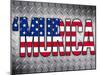 'Murica Patriotic-null-Mounted Poster